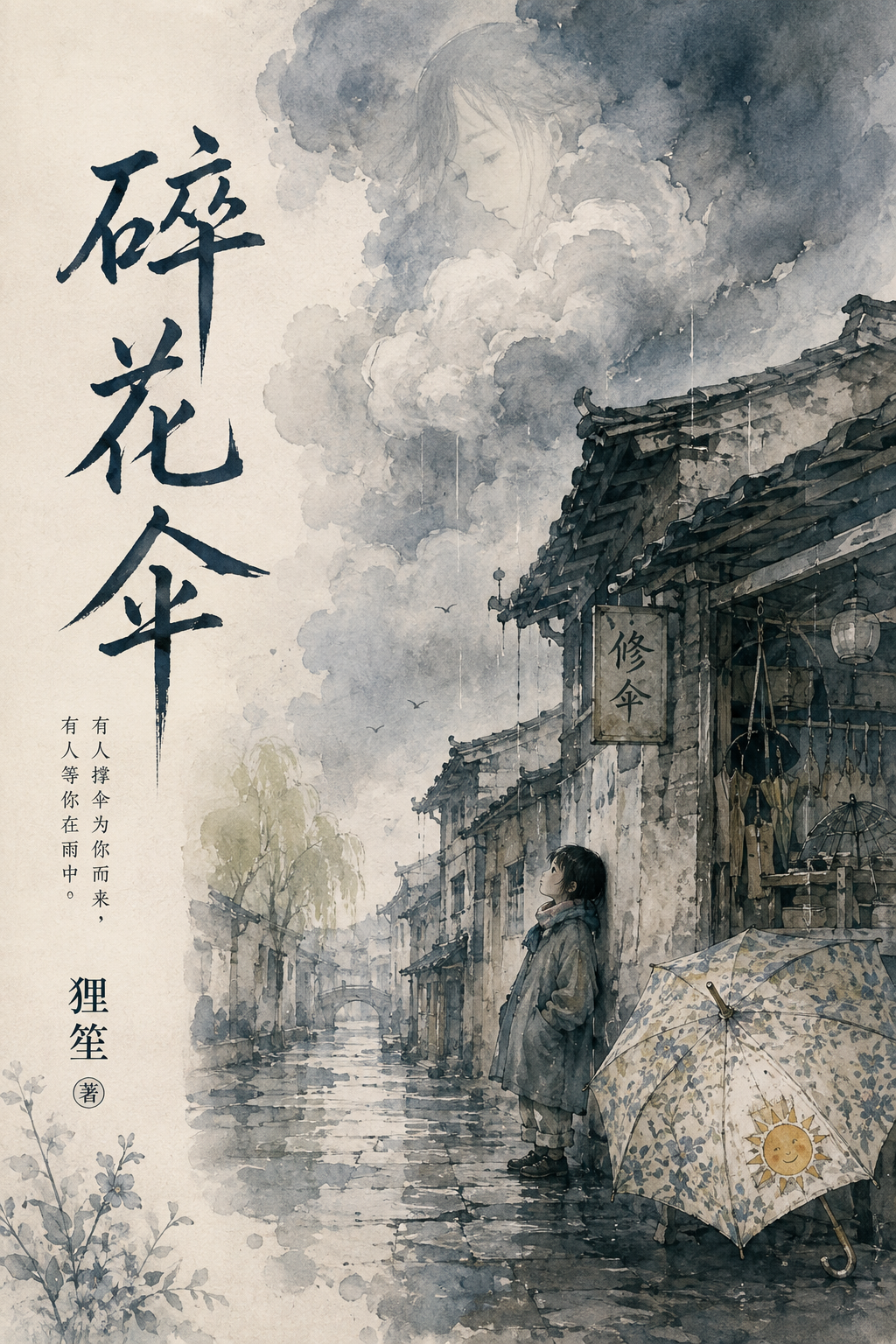 碎花伞封面